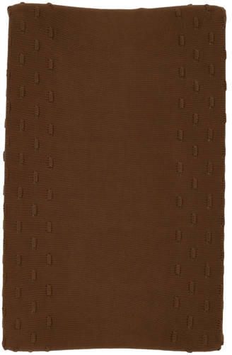 Meyco aankleedkussenhoes Knots chocolate Bruin | Aankleedkussenhoes van - Foto 2