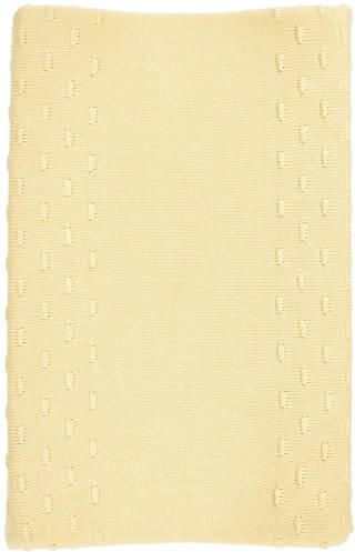 Meyco aankleedkussenhoes Knots Soft Yellow Geel Effen - Foto 4
