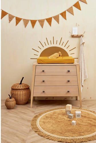 Meyco aankleedkussenhoes set van 2 Basic jersey Cheetah honeygold Geel - Foto 2