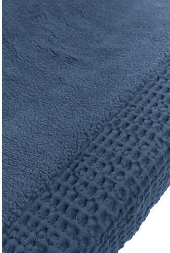 Meyco aankleedkussenhoes Wafel Teddy indigo Blauw Effen - Foto 3