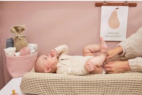 Meyco aankleedkussenhoes Wafel Teddy sand Beige Effen - Foto 4