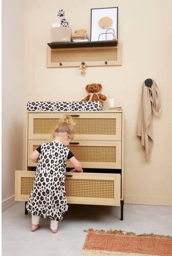 Meyco baby jumper slaapoverall Leopard Sand Melange Babyslaapzak Bruin 104 - Foto 3