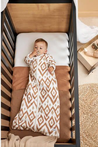 Meyco baby ledikantdeken Mini Knots 100x150 cm Toffee Babydeken Bruin Effen - Foto 2