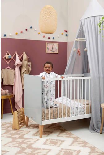 Meyco baby ledikantlaken Animal Uni set van 2 100x150 cm wit multi Babylaken - Foto 4