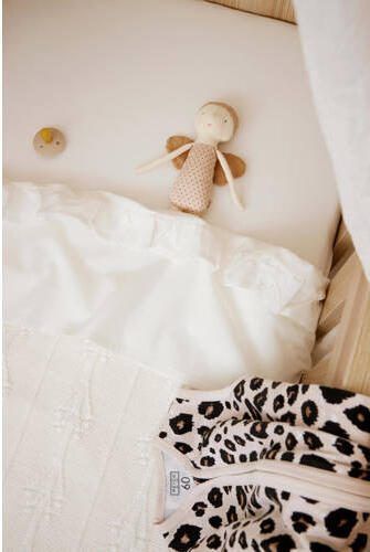 Meyco baby wieglaken Ruffle 75x100 Offwhite Babylaken Wit Effen - Foto 4
