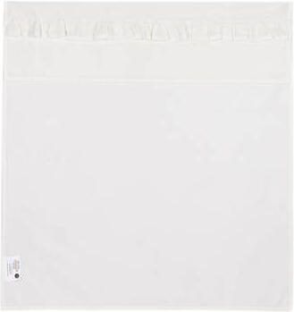 Meyco baby wieglaken Ruffle 75x100 Offwhite Babylaken Wit Effen