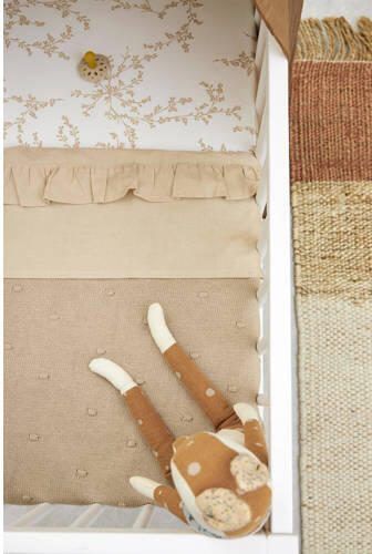 Meyco baby ledikantlaken Ruffle 100x150 Sand Babylaken Beige Effen - Foto 5