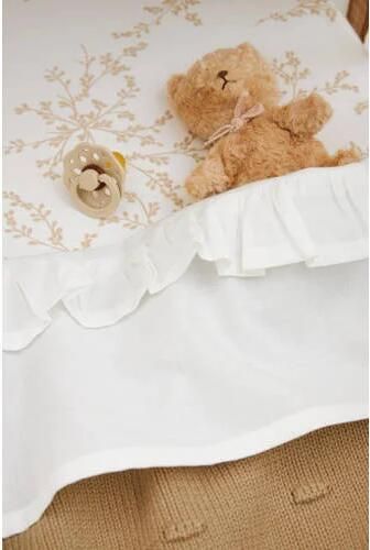 Meyco baby ledikantlaken Ruffle 100x150 White Babylaken Wit Effen - Foto 2