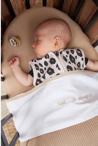 Meyco baby slaapzak Leopard Sand Melange Babyslaapzak Bruin Panterprint 110 - Foto 3