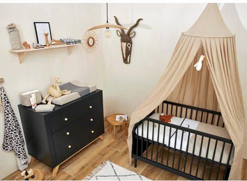 Meyco baby wiegdeken Knit Basic 75x100 cm Sand Melange Babydeken Bruin - Foto 2
