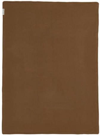 Meyco baby wiegdeken velvet Knit basic 75x100 cm chocolate Babydeken Bruin - Foto 3