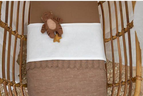 Meyco baby wieglaken 75x100 cm set van 2 Offwhite Babylaken Wit Effen - Foto 4