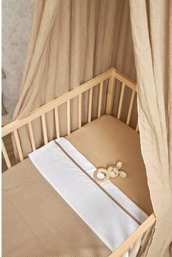 Meyco baby wieglaken Bies 75x100 Sand Babylaken Beige Effen - Foto 3