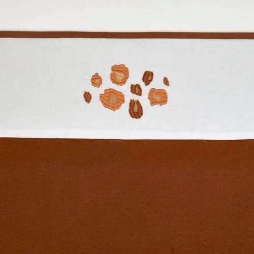 Meyco baby wieglaken Panter 75x100 cm camel Babylaken Wit - Foto 2