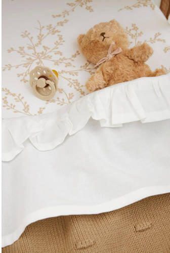 Meyco baby wieglaken Ruffle 75x100 White Babylaken Wit Effen - Foto 3
