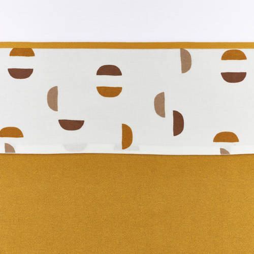Meyco baby wieglaken Shapes 75x100 cm honey gold Babylaken Geel - Foto 2