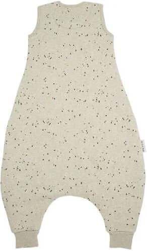 Meyco baby winter slaapoverall jumper Rib Mini Spot sand melange Babyslaapzak Beige 104 - Foto 3