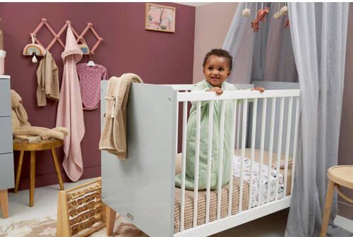 Meyco baby winter slaapzak met afritsbare mouwen soft green Babyslaapzak Groen 110 - Foto 4