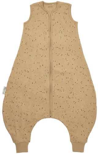 Meyco baby zomer slaapoverall jumper Rib Mini Spot toffee melange Babyslaapzak Bruin 104 - Foto 4