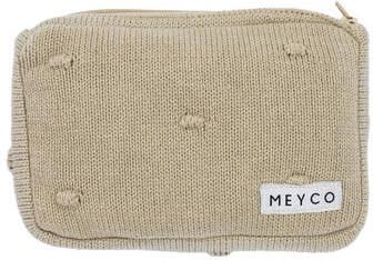 Meyco babydoekjeshoes Mini Knots Sand Luieretui Bruin Stip
