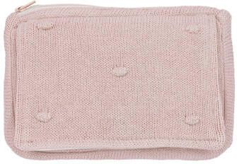 Meyco babydoekjeshoes Mini Knots Soft Pink Luieretui Roze Stip - Foto 4