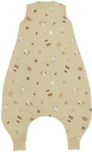 Meyco babyslaapzak jumper Forest Animals Sand Bruin Dierenprint 104 cm