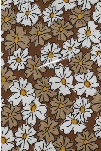 Meyco badcape 90x90 cm Vintage flower taupe Handdoek badcape Bruin - Foto 2