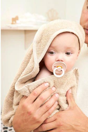 Meyco badcape Basic Badstof 75x75 cm Sand Handdoek badcape Bruin Effen - Foto 3