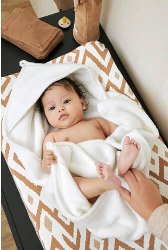 Meyco badcape Bouclé Uni 80x80 cm Offwhite Handdoek badcape Wit Effen - Foto 2
