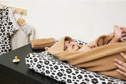 Meyco badcape Bouclé Uni 80x80 cm Toffee Handdoek badcape Bruin Effen - Foto 4