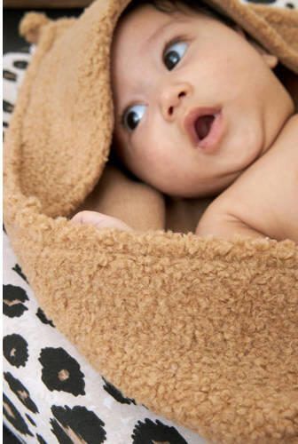 Meyco badcape Bouclé Uni 80x80 cm Toffee Handdoek badcape Bruin Effen - Foto 2