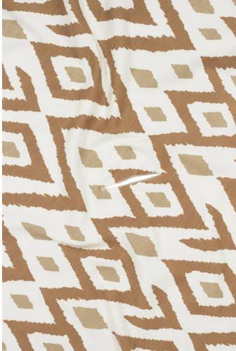 Meyco badcape Ikat 90x90 cm Sand Handdoek badcape Bruin All over print - Foto 3
