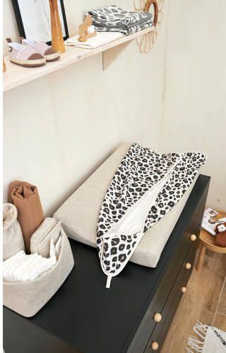 Meyco badcape Leopard 90x90 cm Sand Melange Handdoek badcape Bruin Panterprint - Foto 4