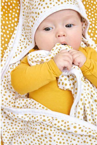 Meyco badcape set van 2 Basic jersey Cheetah Honey Gold Handdoek badcape Geel - Foto 4