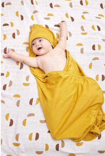 Meyco badcape set van 2 Basic jersey Cheetah Honey Gold Handdoek badcape Geel - Foto 2