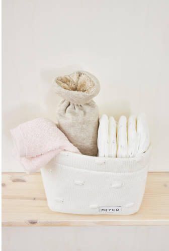 Meyco Basic Badstof monddoekje 30x30 cm set van 6 Offwhite Soft Pink Toffee Monddoekjes Ecru - Foto 2
