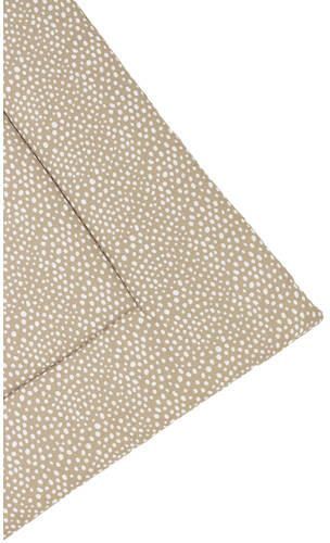 Meyco boxkleed 80x100 cm Cheetah taupe Uni taupe Bruin - Foto 3