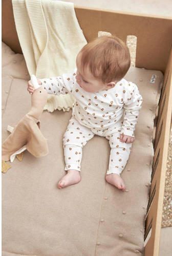 Meyco boxkleed Mini Knots 77x97 cm Sand Bruin | Boxkleed van - Foto 3