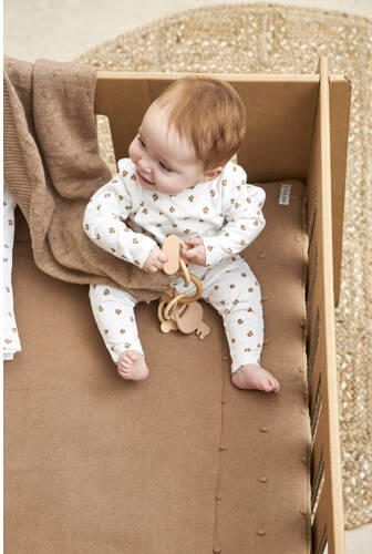 Meyco boxkleed Mini Knots 77x97 cm Toffee Bruin | Boxkleed van - Foto 4