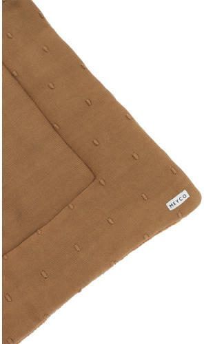 Meyco boxkleed Mini Knots 77x97 cm Toffee Bruin | Boxkleed van - Foto 2