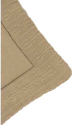 Meyco boxkleed Ro tic flower 77x97 cm taupe Bruin - Foto 4