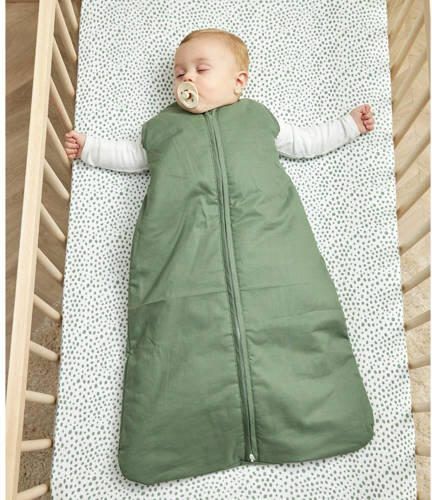 Meyco gevoerde baby slaapzak uni forest green Babyslaapzak Groen 110 cm - Foto 2
