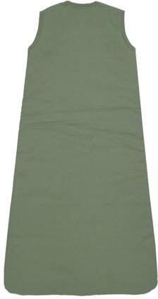 Meyco gevoerde baby slaapzak uni forest green Babyslaapzak Groen 110 cm