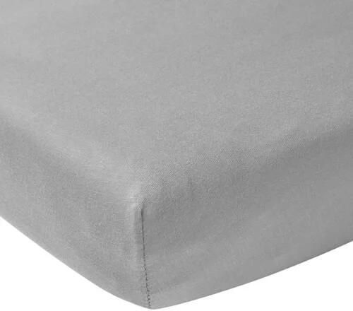 Meyco hoeslaken boxmatras 75x95 cm grijs | Hoeslaken van