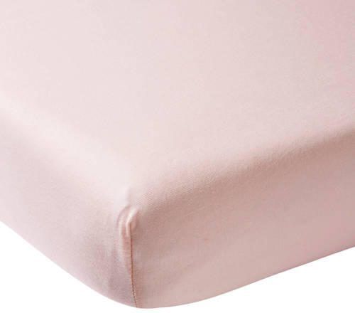 Meyco hoeslaken boxmatras 75x95 cm lichtroze | Hoeslaken van