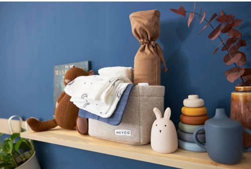 Meyco hydrofiel washandje Moon set van 3 indigo Hydrofiele washandjes Blauw - Foto 4