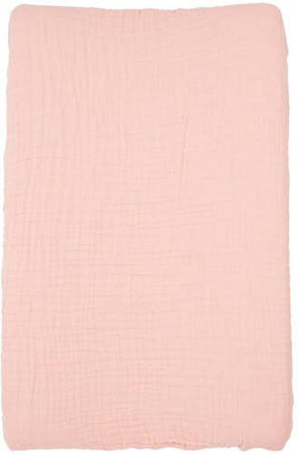 Meyco hydrofiele aankleedkussenhoes soft pink Roze Effen
