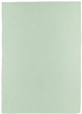 Meyco hydrofiele baby wieglaken 75x100 cm soft green Babylaken Groen Effen - Foto 2