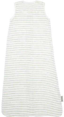 Meyco hydrofiele baby zomerslaapzak Stripe soft green Babyslaapzak Groen 110