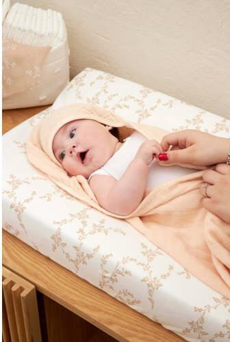 Meyco hydrofiele badcape uni soft peach Handdoek badcape Oranje Effen - Foto 2